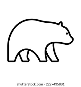 Bear Animal Icon Logo Design Vector Template Illustration Sign And Symbol Pixels Perfect