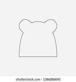 bear animal icon sign signifier vector