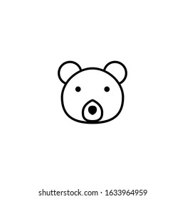 bear, animal icon vector illustration