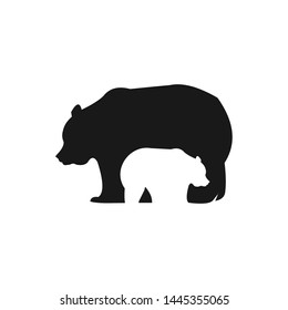 a bear animal logo template