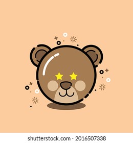 Bear animal, mbe style icon