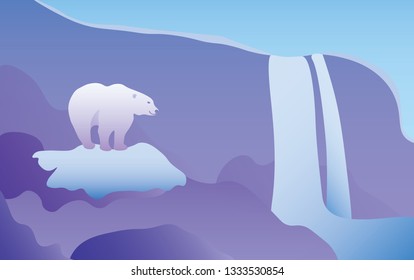 bear animal nature vector illustratuin . Concept for web site, app, print 