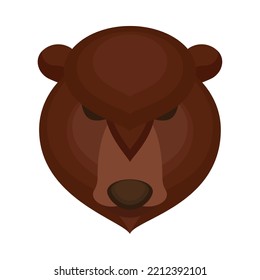 bear animal paper art icon