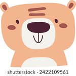 Bear Animal Portrait Vector Illustration
