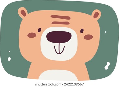 Bear Animal Portrait Vector Illustration
