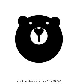 Signo de animal de oso. Idea de mascota del oso para logotipo, emblema, símbolo, icono. Ilustración vectorial. 