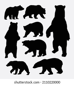 bear animal silhouette good use for any design you want