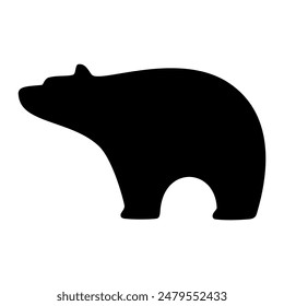 Bear animal silhouette. Vector image