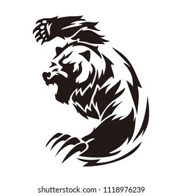 bear animal vector logo