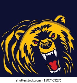 Bear Animal Wildlife Illustration Vector Logo