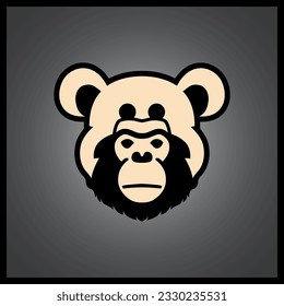 BEAR APE MASCOT VECTOR LOGO