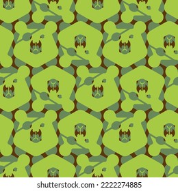 Bear army Pattern seamless. grizzly military texture