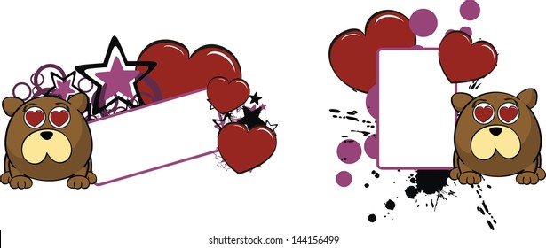 bear ball funny cartoon copyspace in vector format