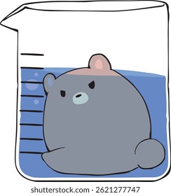 The bear in the beaker