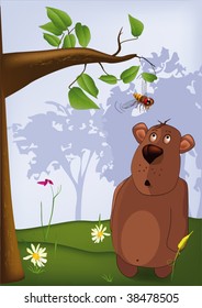 bear and bee