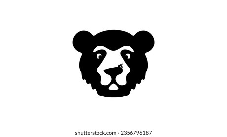 Bear and bee logo. Big lovers of honey are shown.