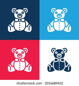 Minimaler Symbolsatz für Bärenblau und Rot