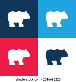 Minimaler Symbolsatz für Bärenblau und Rot