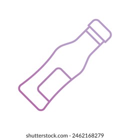 icono de botella de oso con fondo blanco Vector ilustración de stock