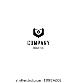 Bear Box Cube Animal Abstract Silhouette Creative Business Modern Logo 