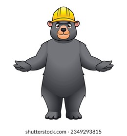 bear builder cartoon character template