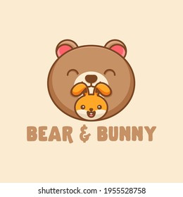 Bear and Bunny Kawaii logo