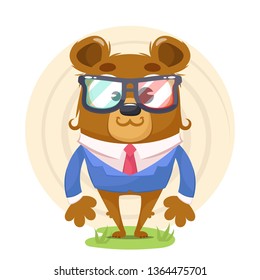 Bear with business suit	