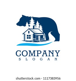 Bear Cabin Logo template