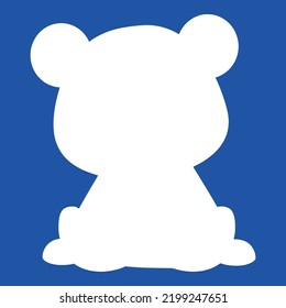 Bear Caricature Drawing Teddy Blue Vector