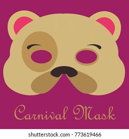 Bear carnival mask