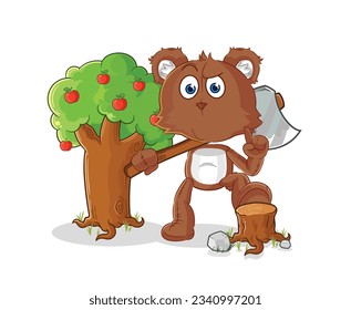 the bear Carpenter illustration. character vector