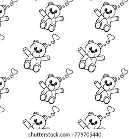 Bear cartoon background