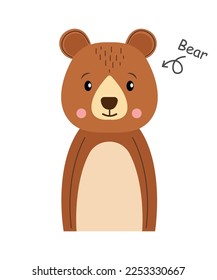 Bear Cartoon character Vector .