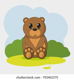 Bear cartoon design