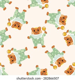 bear cartoon ,seamless pattern