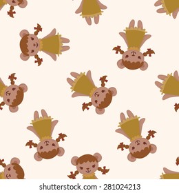 bear , cartoon seamless pattern background