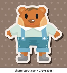 bear cartoon theme elements