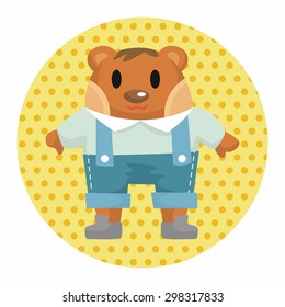bear cartoon theme elements