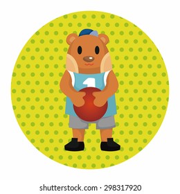 bear cartoon theme elements