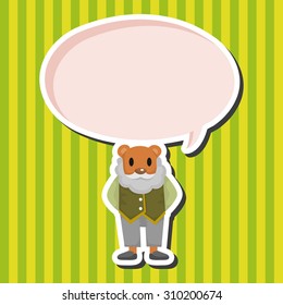 bear cartoon theme elements