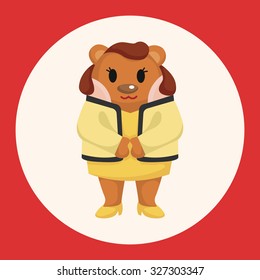 bear cartoon theme elements