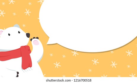 bear cartoon vector. character design. free space for text. wallpaper.