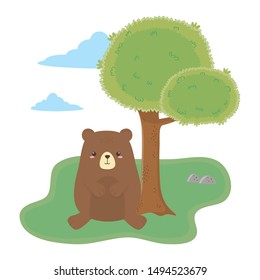 Bear cartoon vector design vector illustration