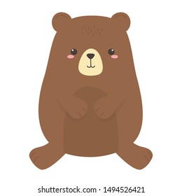 Bear cartoon vector design vector illustration