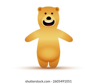 Bear character. Cartoon style. Vector. EPS 10