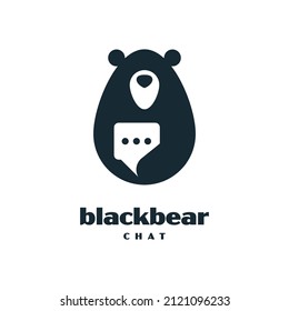 Bärenkatalog-Logo-Hipster-Retro-Vektorsymbol