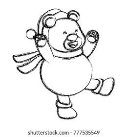 Bear christmas cartoon