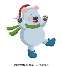 Bear christmas cartoon