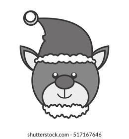 bear christmas character icon