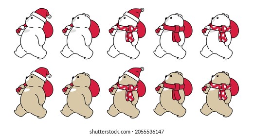 caricatura del personaje de la navidad polar santa claus